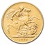 1872 Great Britain Gold Sovereign Victoria St. George AU