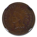 1872 Indian Head Cent AU-50 NGC (Brown)