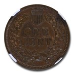 1872 Indian Head Cent AU-50 NGC (Brown)
