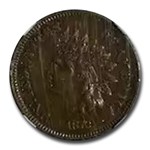 1872 Indian Head Cent AU-58 NGC (Brown)