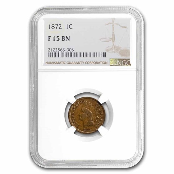 Buy 1872 Indian Head Cent Fine-15 NGC | APMEX