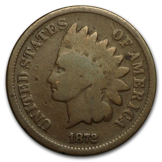 1872 Indian Head Cent Good