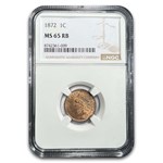 1872 Indian Head Cent MS-65 NGC (Red/Brown)