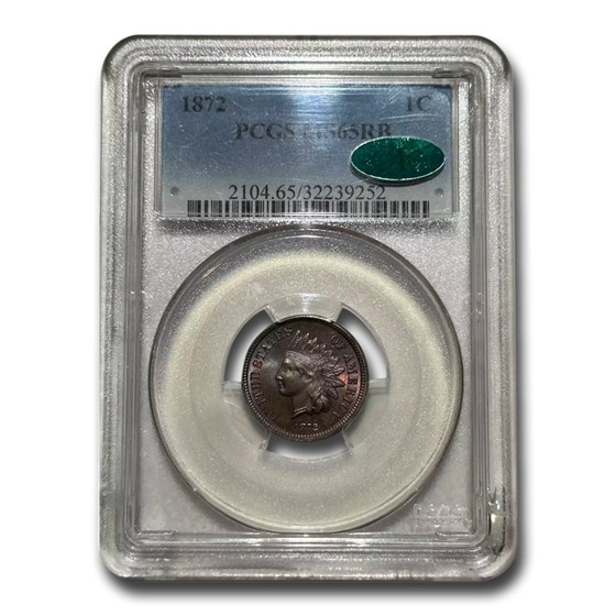 1872 Indian Head Cent MS-65 PCGS CAC (Red/Brown) 1872 Indian Head Cent MS-65 PCGS CAC (Red/Brown)