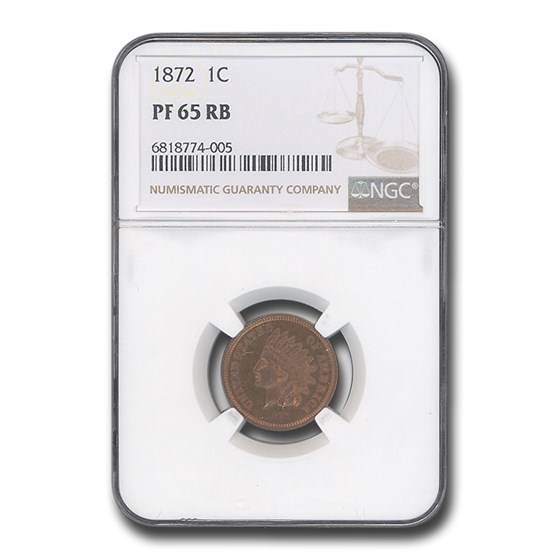 1872 Indian Head Cent PF-65 NGC (Red/Brown) 1872 Indian Head Cent PF-65 NGC (Red/Brown)