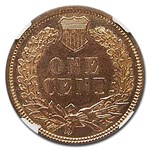 1872 Indian Head Cent PF-66 NGC (Red/Brown)