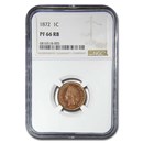 1872 Indian Head Cent PF-66 NGC (Red/Brown)