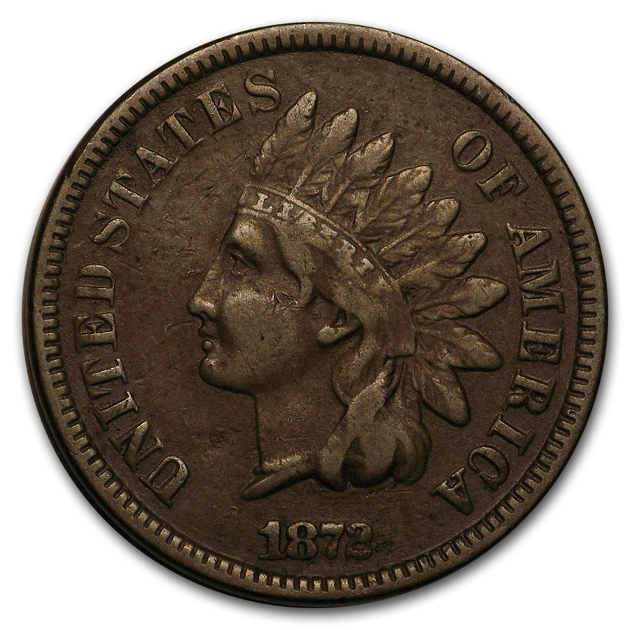 1872 Indian Head Cent VF