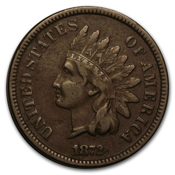 1872 Indian Head Cent VF 1872 Indian Head Cent VF