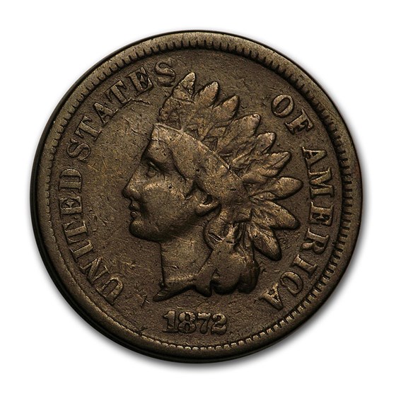 1872 Indian Head Cent VG 1872 Indian Head Cent VG