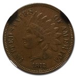 1872 Indian Head Cent XF-45 NGC (Brown)