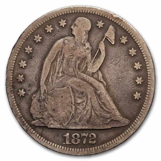 1872 Liberty Seated Dollar Fine 1872 Liberty Seated Dollar Fine