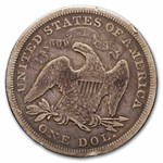 1872 Liberty Seated Dollar Fine