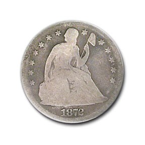 1872 Liberty Seated Dollar Good 1872 Liberty Seated Dollar Good