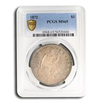 1872 Liberty Seated Dollar MS-65 PCGS