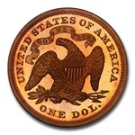 1872 Liberty Seated Dollar Pattern PR-66 PCGS CAC (RB, J-1210)
