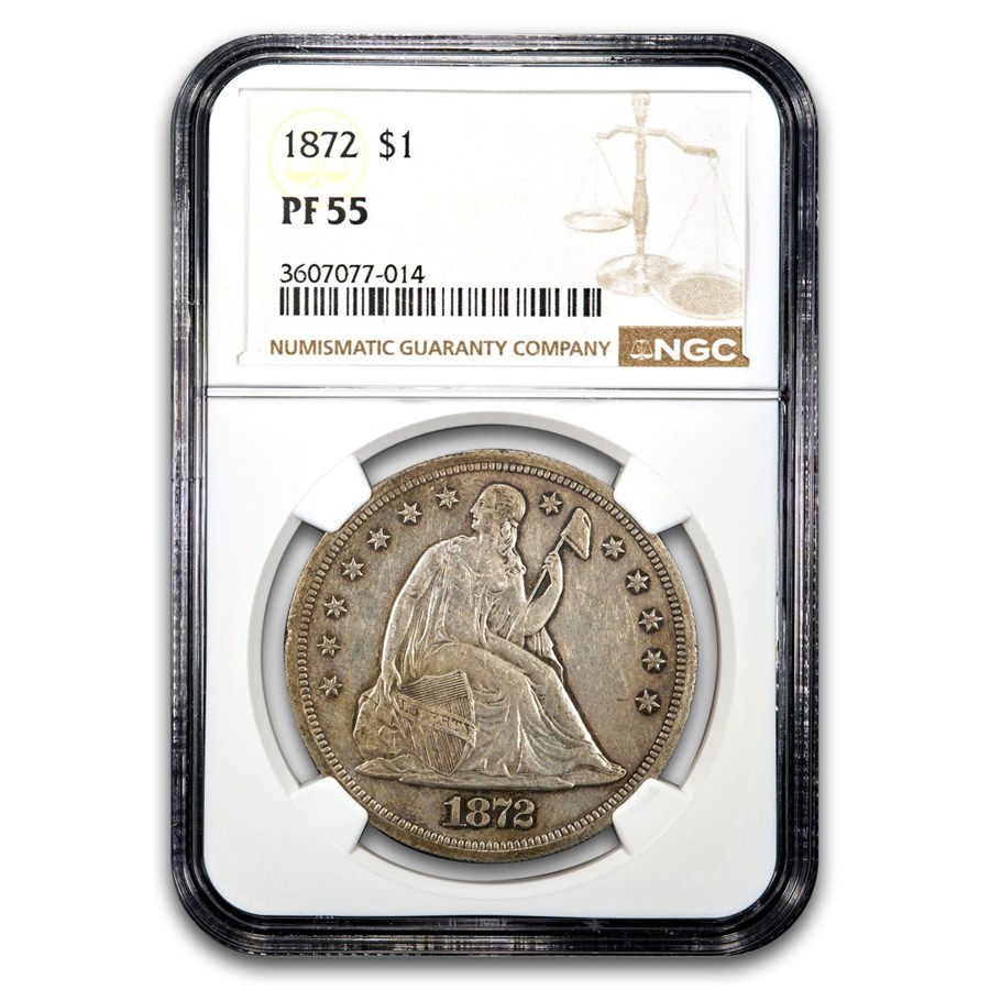 Buy 1872 Seated Liberty Dollar PF-55 NGC | APMEX