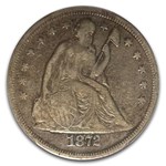1872 Liberty Seated Dollar VF-20 PCGS