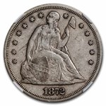 1872 Liberty Seated Dollar XF-45 NGC