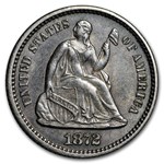 1872 Liberty Seated Half Dime AU