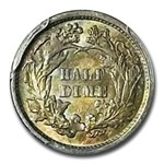 1872 Liberty Seated Half Dime MS-64 PCGS CAC