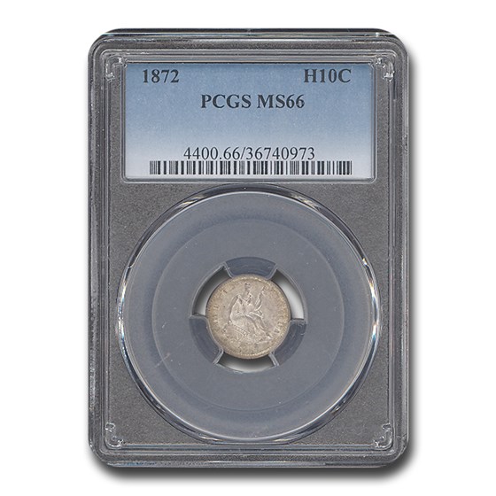 1872 Liberty Seated Half Dime MS-66 PCGS 1872 Liberty Seated Half Dime MS-66 PCGS