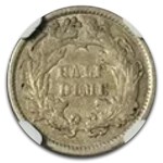 1872 Liberty Seated Half Dime VF-35 NGC (DDO)
