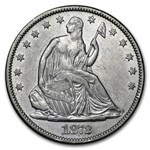 1872 Liberty Seated Half Dollar AU