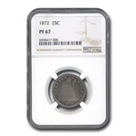 1872 Liberty Seated Quarter PF-67 NGC