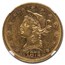 1872-S $10 Liberty Gold Eagle AU-55 NGC