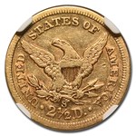 1872-S $2.50 Liberty Gold Quarter Eagle AU-50 NGC