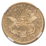 1872-S $20 Liberty Gold Double Eagle AU-58 NGC