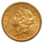 1872-S $20 Liberty Gold Double Eagle AU-58 PCGS