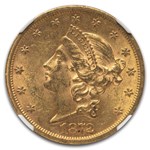 1872-S $20 Liberty Gold Double Eagle MS-61 NGC
