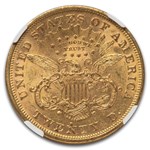 1872-S $20 Liberty Gold Double Eagle MS-61 NGC