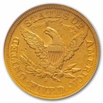 1872-S $5 Liberty Gold Half Eagle AU-53 NGC