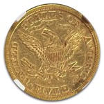 1872-S $5 Liberty Gold Half Eagle AU-55 NGC