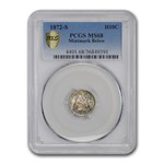 1872-S Liberty Seated Half Dime MS-68 PCGS (Mint mark Below)