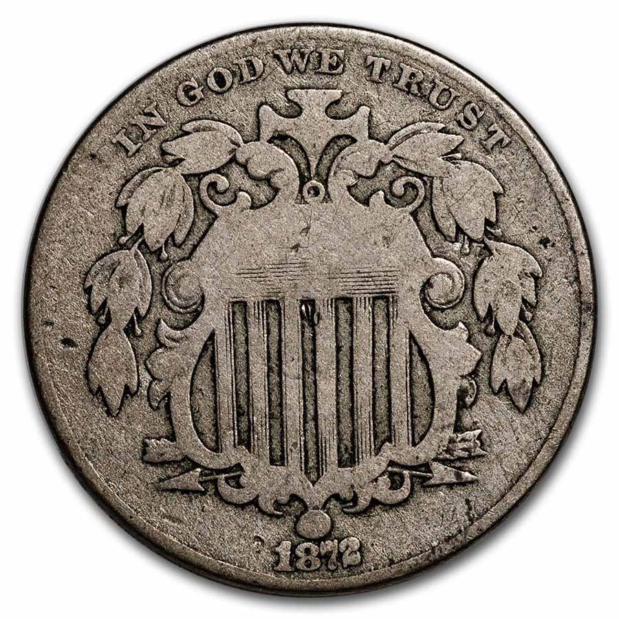 1872 Shield Nickel Good