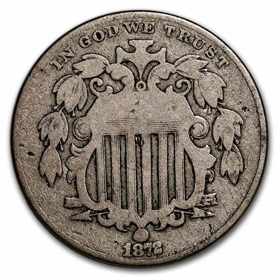 1872 Shield Nickel Good 1872 Shield Nickel Good