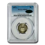1872 Shield Nickel MS-64 PCGS CAC