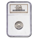 1872 Shield Nickel PF-67 Cameo NGC