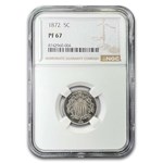 1872 Shield Nickel PF-67 NGC