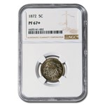1872 Shield Nickel PF-67+ NGC