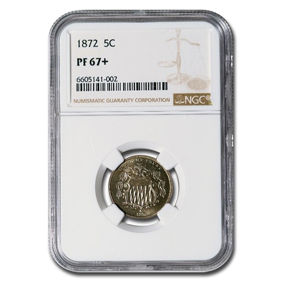 1872 Shield Nickel PF-67+ NGC 1872 Shield Nickel PF-67+ NGC
