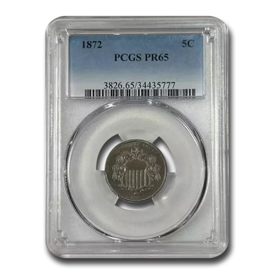 1872 Shield Nickel PR-65 PCGS 1872 Shield Nickel PR-65 PCGS