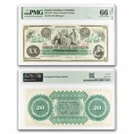 1872 South Carolina $20 Revenue Bond Scrip CU-66 EPQ PMG (CR-7)