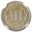 1872 Three Cent Nickel MS-66 NGC CAC