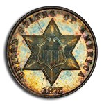 1872 Three Cent Silver MS-67 PCGS CAC