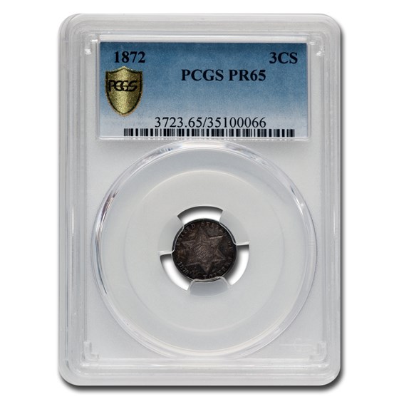 1872 Three Cent Silver PR-65 PCGS 1872 Three Cent Silver PR-65 PCGS